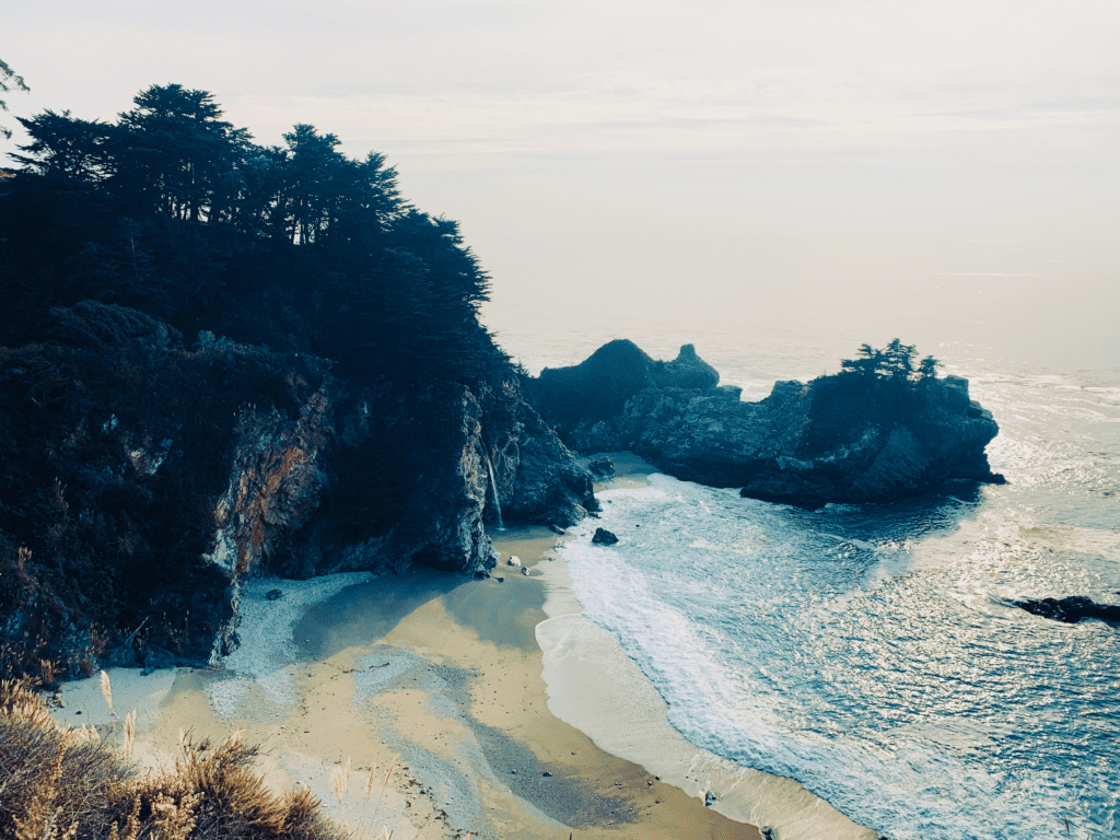 Big Sur during wildfire smoke in November 2018