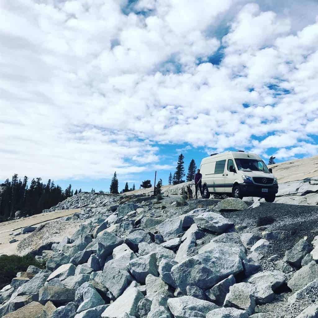 The first family van trip we took when we got our van back from Pata Vans conversion was to Yosemite in 2018