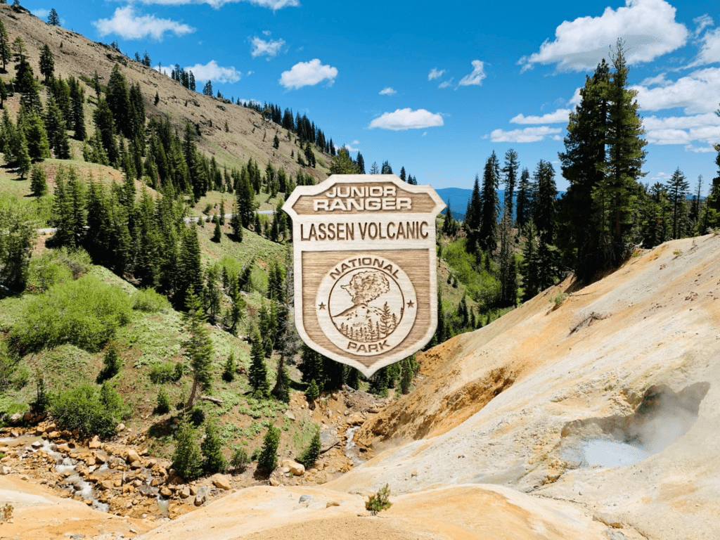 Lassen Volcanic National Park Junior Ranger badge