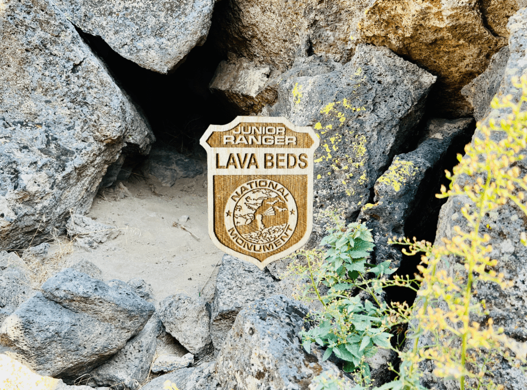 Lava Beds National Monument Junior Ranger badge