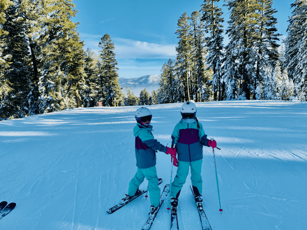 Northstar Ski on the East Ridge with Lake Tahoe in the background