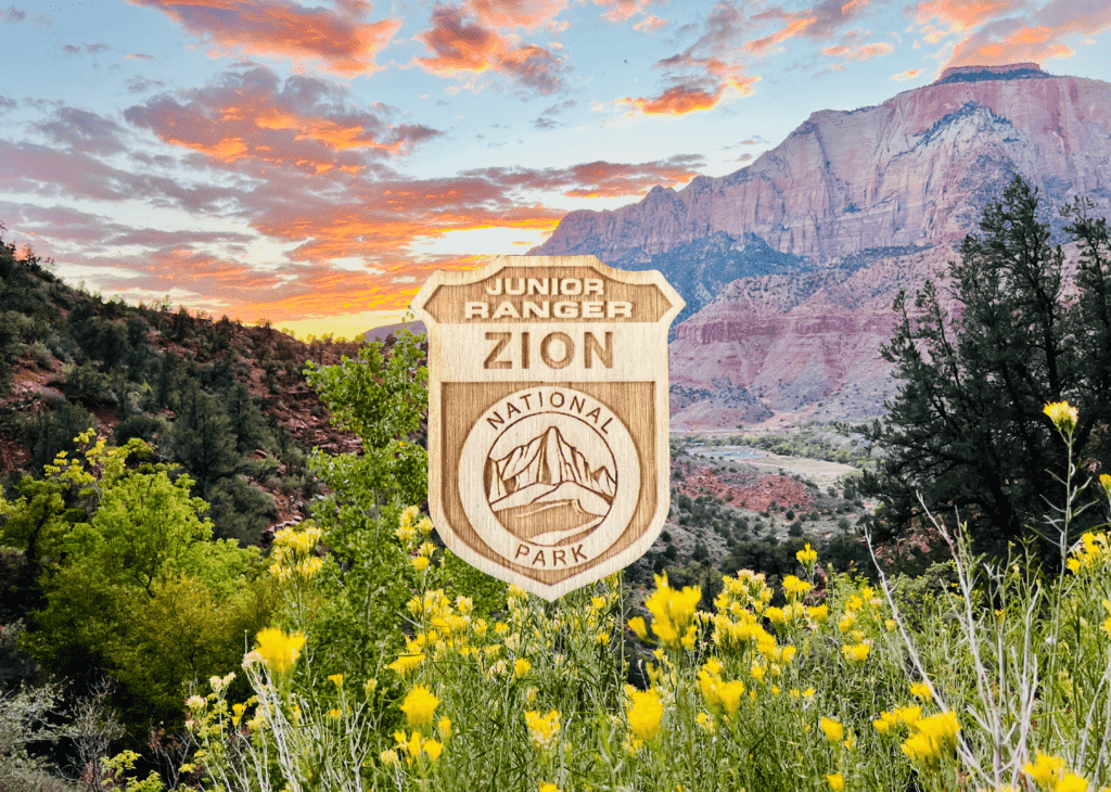 Zion National Park Junior Ranger badge