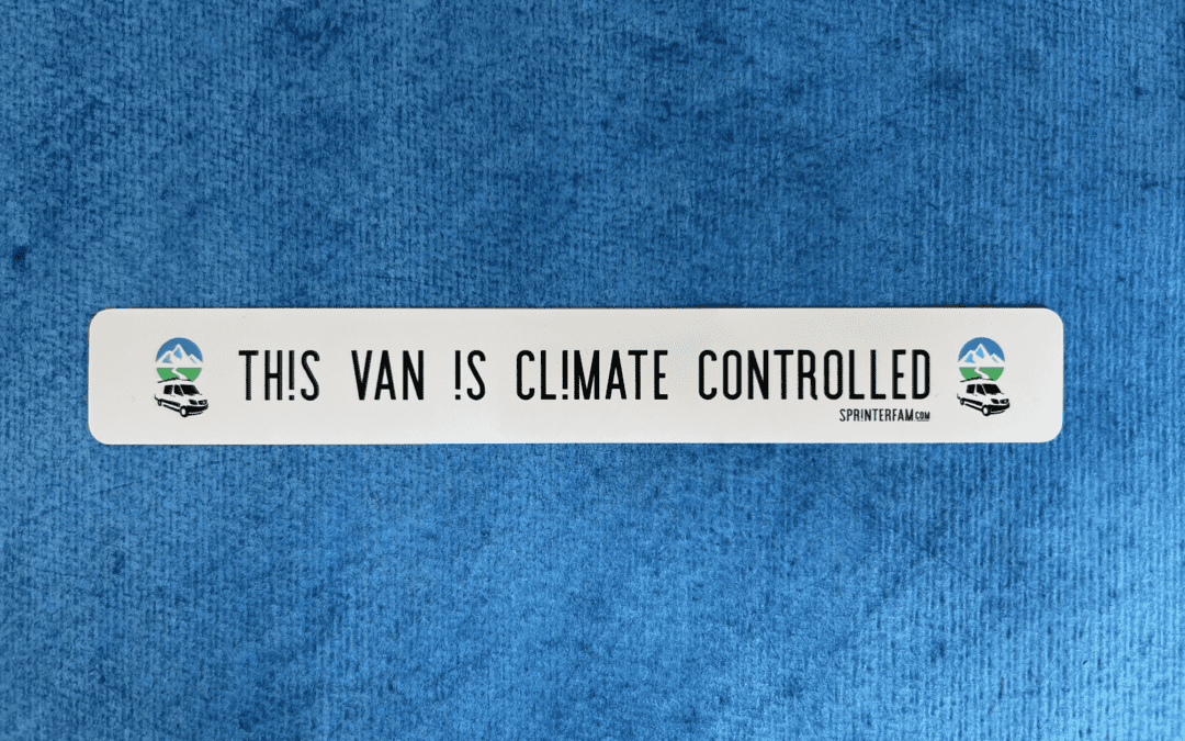 How to Let People Know Your Van is Pet Safe with Temperature Control Stickers for Your Windows